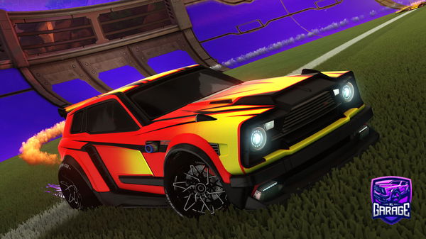 A Rocket League car design from GreenVDogFan