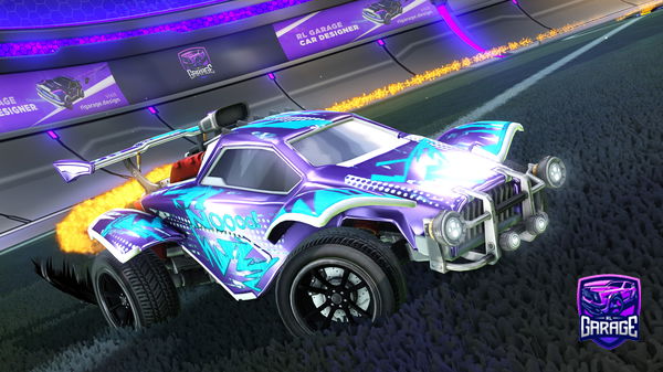 A Rocket League car design from Road_to_black_standard