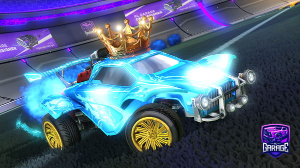 A Rocket League car design from Dxrkrl1