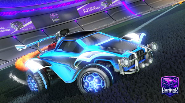 A Rocket League car design from zendi