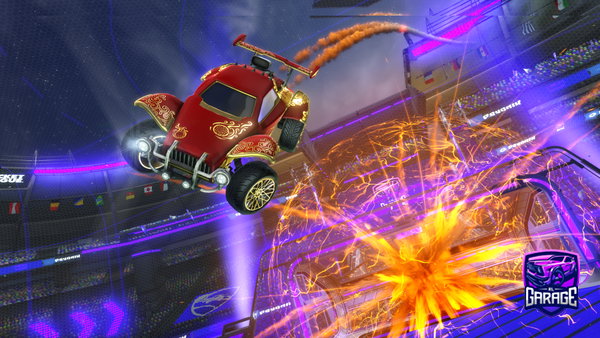 A Rocket League car design from TheToxicFranco