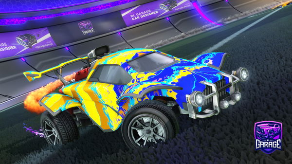 A Rocket League car design from G1oater