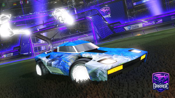 A Rocket League car design from SYNC-VXBZZ