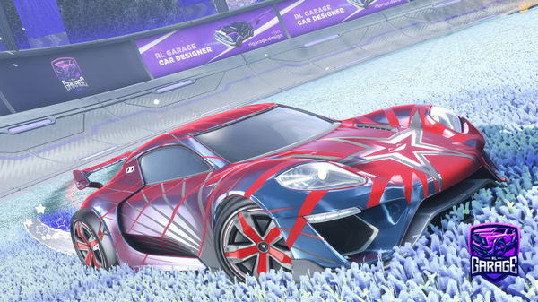 A Rocket League car design from -Mouni-