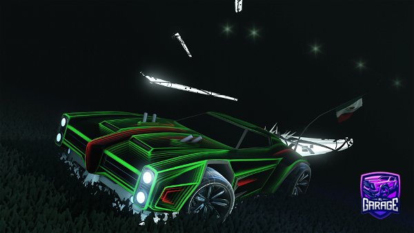 A Rocket League car design from Hybrid24
