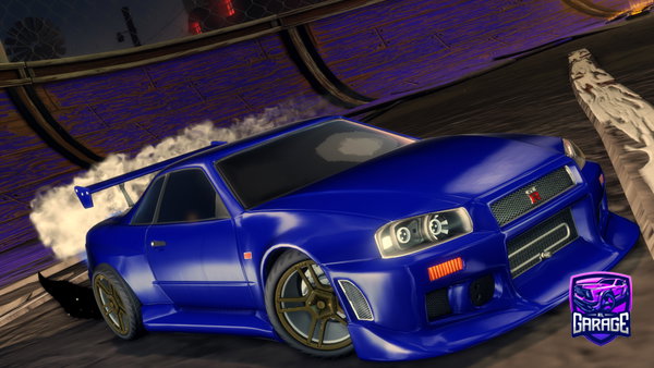 A Rocket League car design from Dasfdasanfoyi