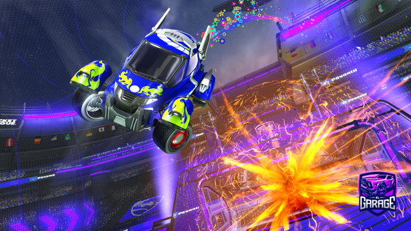 A Rocket League car design from Showtoe