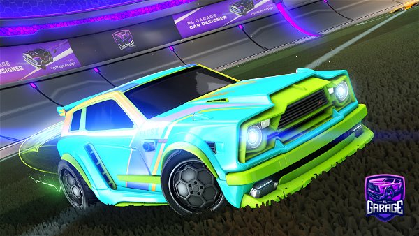 A Rocket League car design from ray-one-go