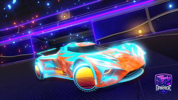 A Rocket League car design from MegamanX1942