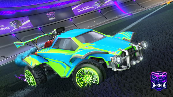 A Rocket League car design from yaourt_