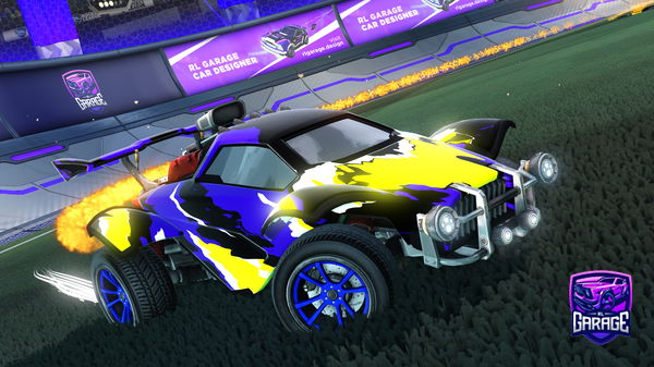 A Rocket League car design from KwertyV2