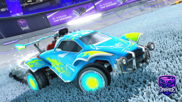 A Rocket League car design from vxairz