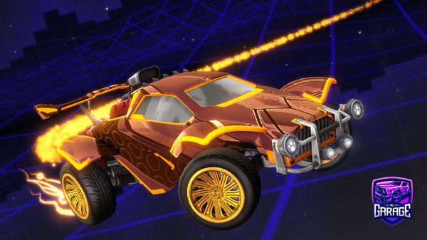 A Rocket League car design from GoldrakeOnRL