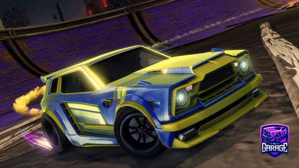 A Rocket League car design from Pikahoo