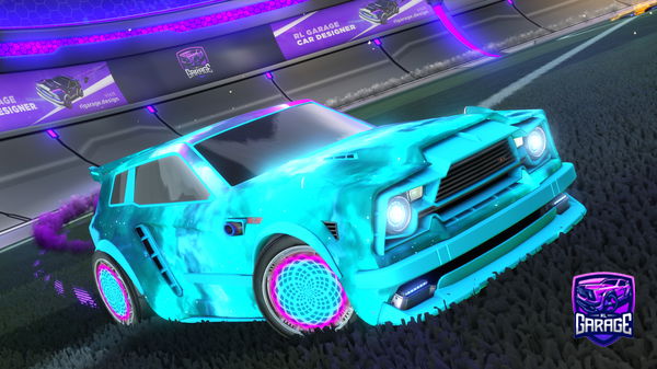 A Rocket League car design from Gumdrop_Water