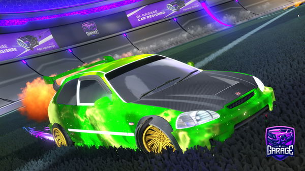 A Rocket League car design from nvw7el