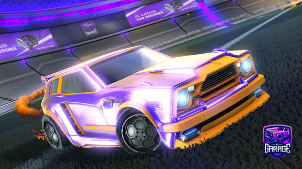 A Rocket League car design from PlateXX10