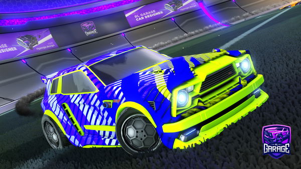 A Rocket League car design from TEEEJAYYY