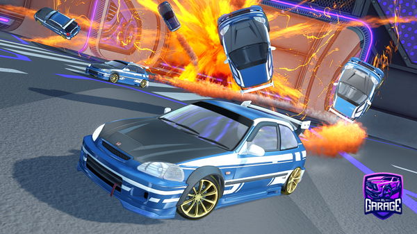 A Rocket League car design from X3VL4R