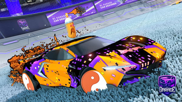 A Rocket League car design from Lumao