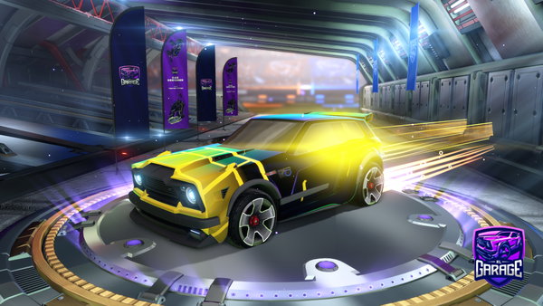 A Rocket League car design from Rhyotoxy