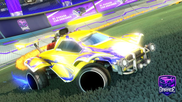 A Rocket League car design from BananeJaunes