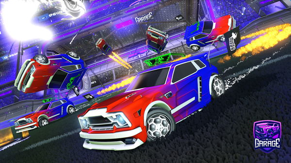 A Rocket League car design from Blu3stormz