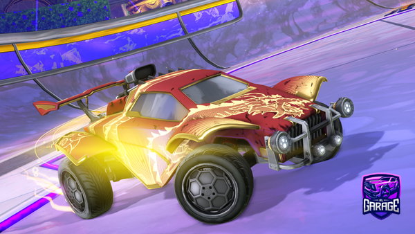 A Rocket League car design from leotardo