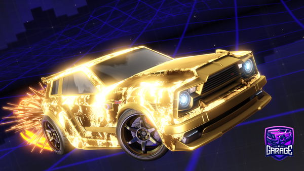 A Rocket League car design from TheCroc