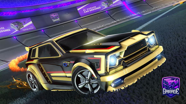 A Rocket League car design from wlh15b