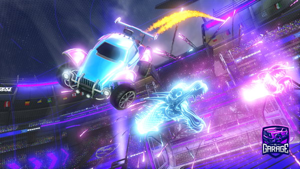 A Rocket League car design from BUBBZE