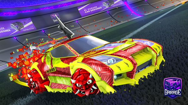 A Rocket League car design from Synxty