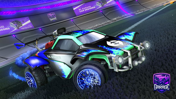 A Rocket League car design from Rkerk96