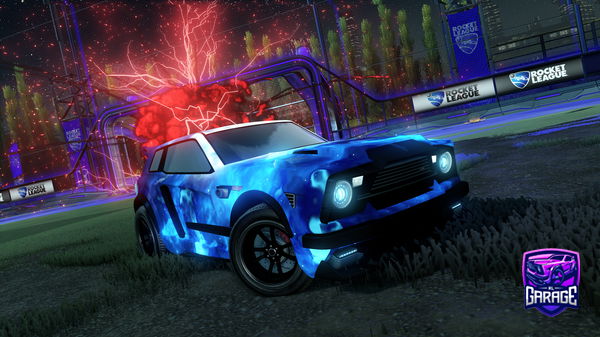 A Rocket League car design from Nustybro