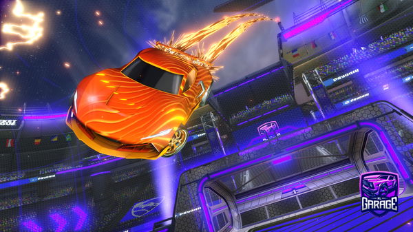 A Rocket League car design from raspberrv