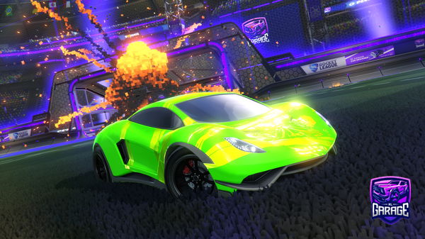 A Rocket League car design from Mancha12