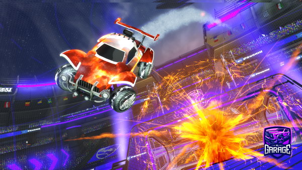 A Rocket League car design from Rl_flamingo