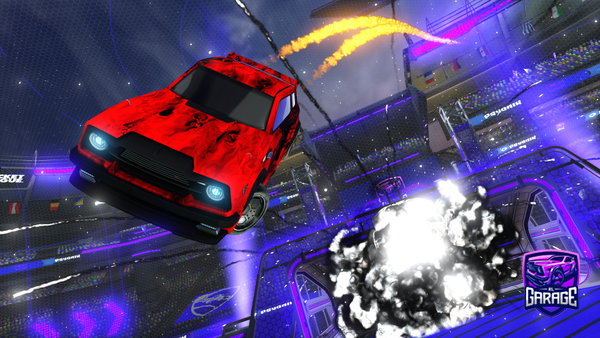 A Rocket League car design from husky-guard9