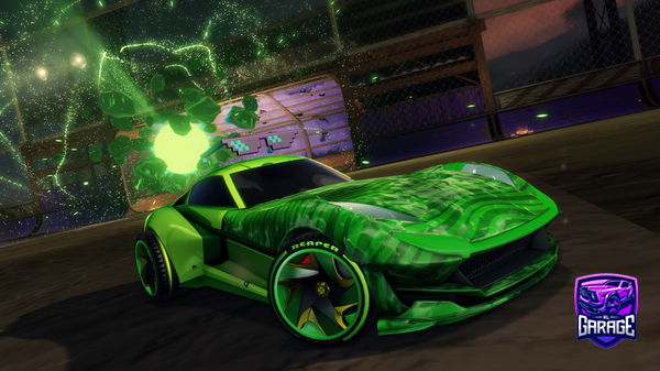 A Rocket League car design from phant0mb0y76
