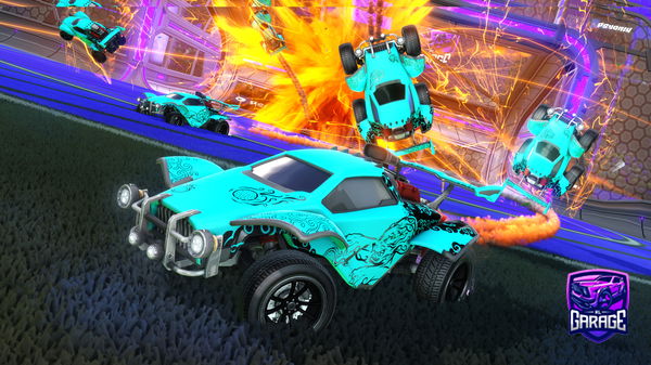 A Rocket League car design from Jaspaay