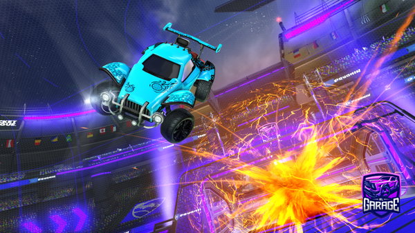 A Rocket League car design from FR0STY2508