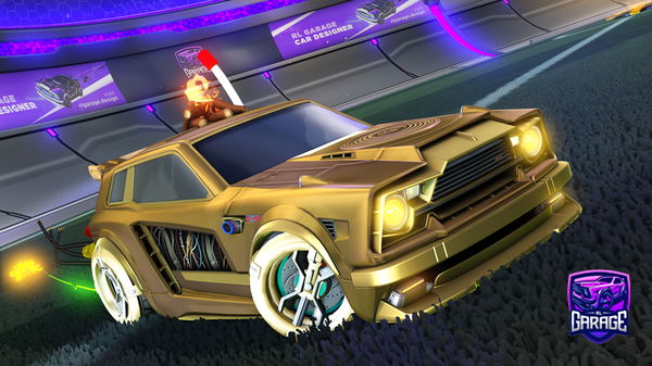 A Rocket League car design from Skiffy8