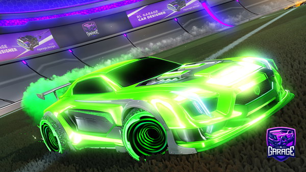 A Rocket League car design from Carbonator