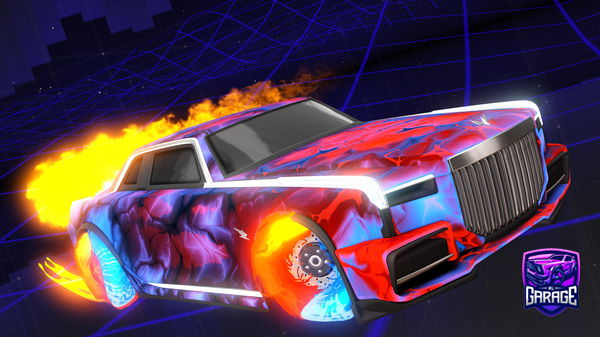 A Rocket League car design from HiRandomTV