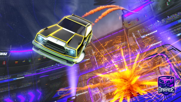A Rocket League car design from Bluwie