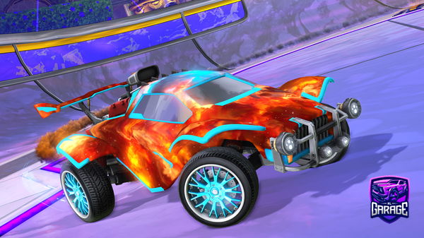 A Rocket League car design from SEBBYBOI99