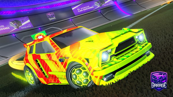 A Rocket League car design from dasher72