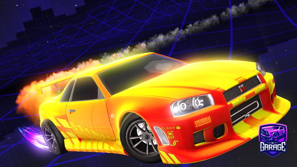 A Rocket League car design from RokiToncOMG
