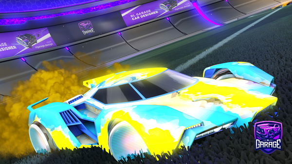 A Rocket League car design from Synxty