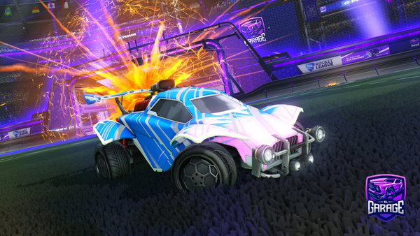 A Rocket League car design from Tobybassen10